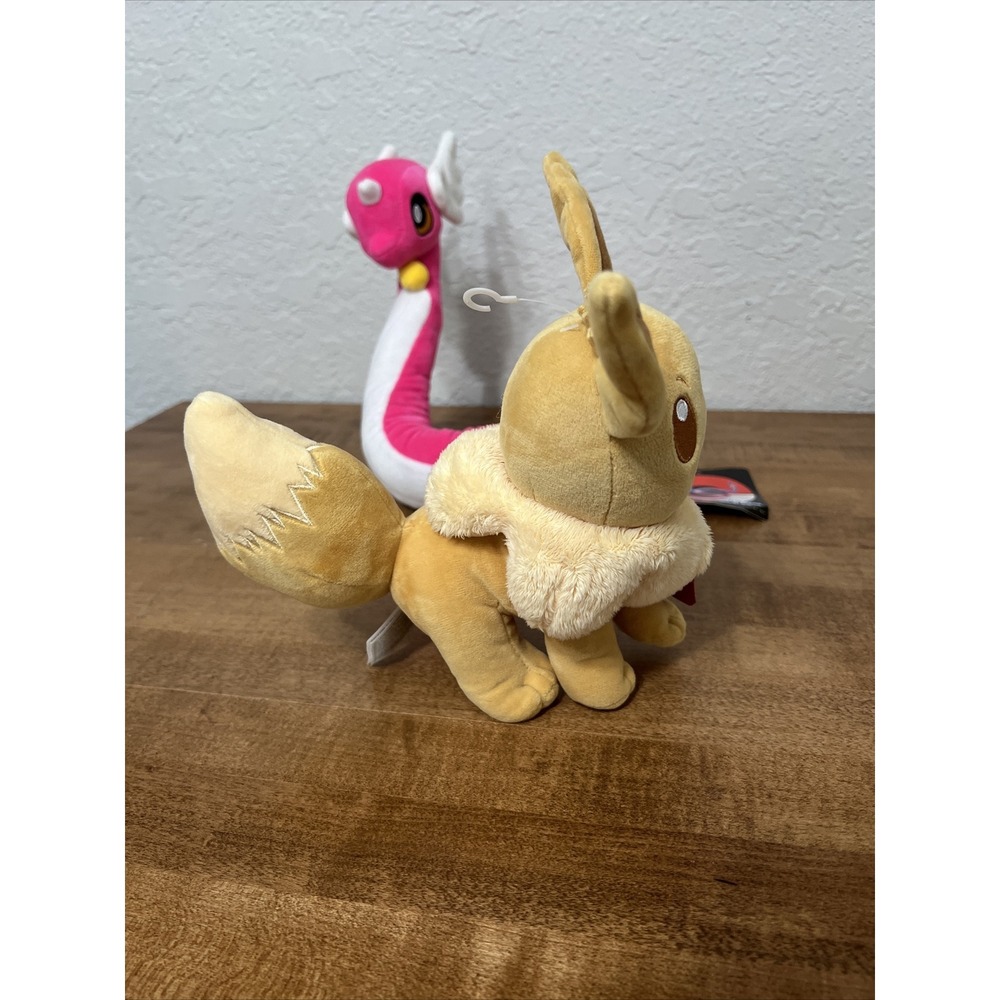 Pokemon Plush Stuffed Lot Eevee, Sylveon, Ampharos & Dragonair - NEW WITH TAGS! - Picture 4 of 16